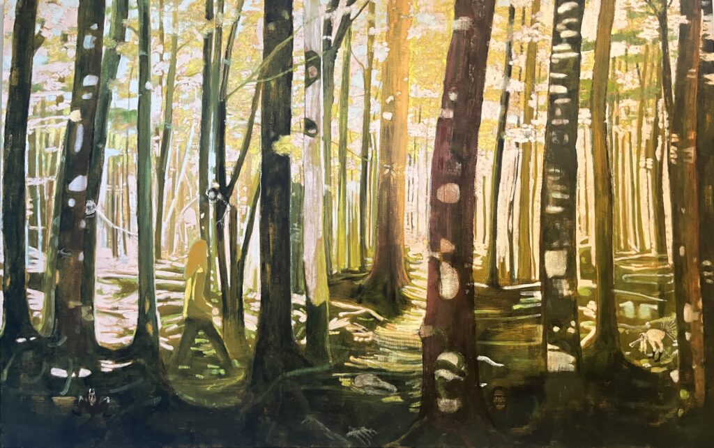 Acient Forest- (tempera on canvas-235x150cm)