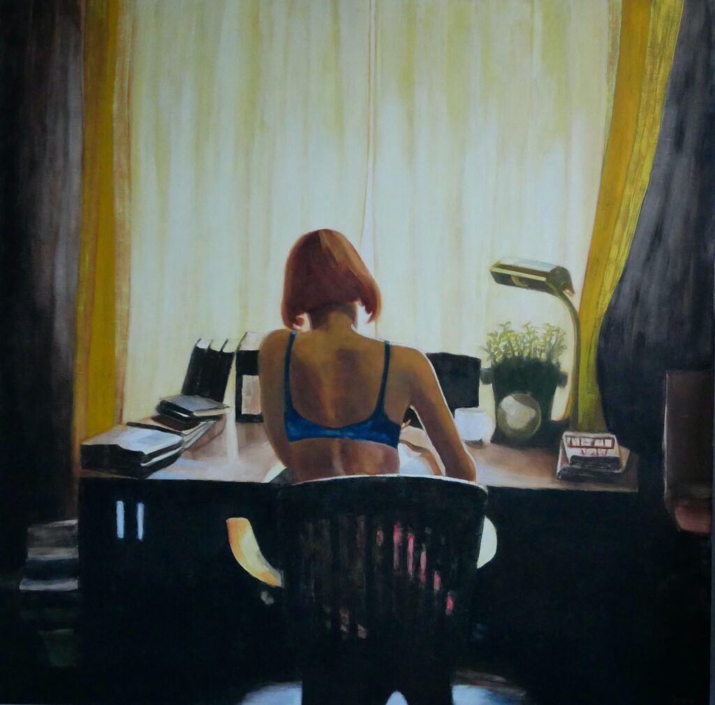 My Life With Eyes Wide Open - (tempera on canvas - 160x160 cm)